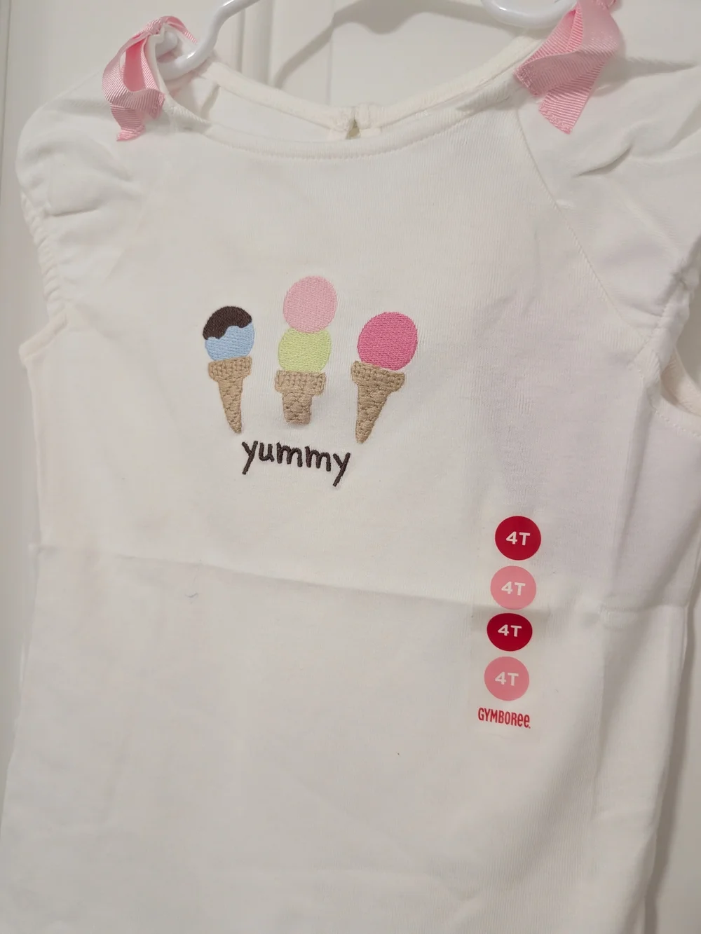 Gymboree Ice Cream Social 2pc Outfit NWT Top 4T Gingham Shorts 5T 2007